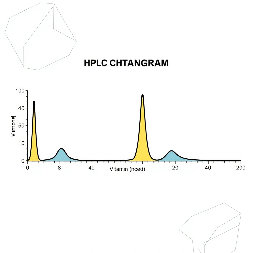 HPLC-Chromatogramm der Vitamin-Separation