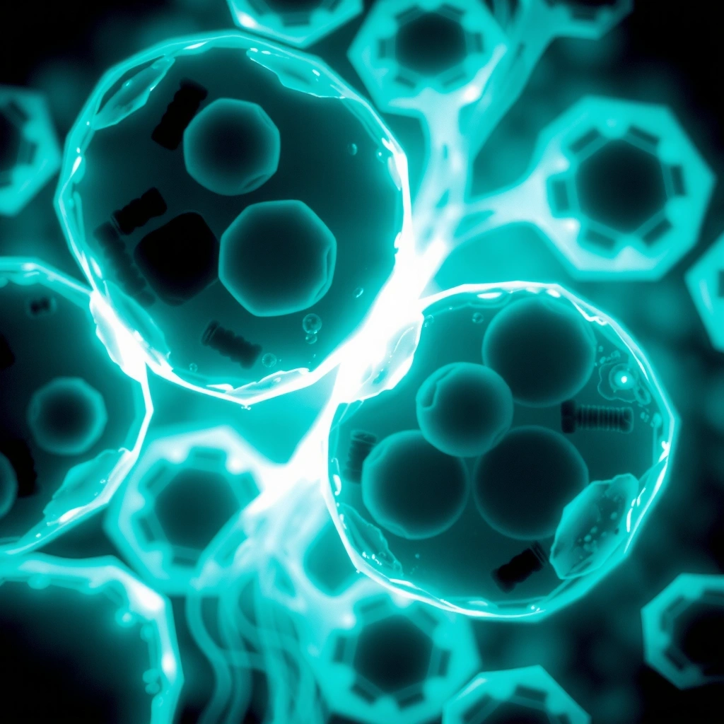 Mikroskopische Darstellung der Nährstoffaufnahme